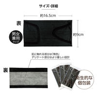 医食同源ドットコム SPUN MASK スパンレース　ブラック　40枚入 1箱（40枚入）