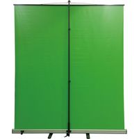 【組立設置込】内田洋行 クロマキースクリーン KFU-K800G 幅1780×高さ1810mm グリーン 71572160 1台（直送品）