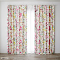 スミノエ DISNEY セミオーダー カーテン ミッキー カーニバル 1300×2400mm ライトブルーグリーン １セット(2枚入)（直送品）