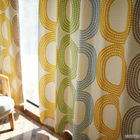 スミノエ DISNEY セミオーダー カーテン ミッキー ドットリング 1600×900mm ミックス １セット(2枚入)（直送品）