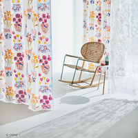 スミノエ DISNEY セミオーダーカーテン フラワーベースミッキーウィズミニー 2200×1300mm ピンク １セット(2枚入)（直送品）