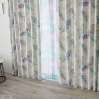 スミノエ DISNEY セミオーダー カーテン ミッキー フラン 1300×1800mm ブルーグリーン １セット(2枚入)（直送品）