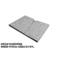 ガイアエデュケーション ブース型デスクトップパネル 幅970×奥行430×高さ500mm ライトグレー 1台（直送品）