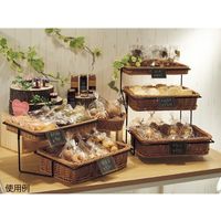 ストア・エキスプレス PP製角型バスケット用スタンド　3段 5785-1030 1台（直送品）