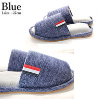 ストロング アスレジャースリッパ Lサイズ ブルー 1足 59-4-810 1セット（5足）