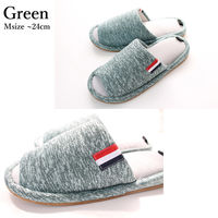 ストロング アスレジャースリッパ Mサイズ グリーン 1足 59-4-120 1セット（5足）