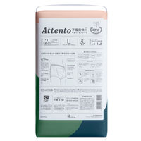 アテント 大人用おむつ かくさないパッケージ　下着爽快プラス超うす型パンツ  2回 Lサイズ 60枚:（3パック×20枚入）エリエール 大王製紙