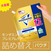 マウスウォッシュ 洗口液 口臭 モンダミン プレミアムケア ゴールドミント つめかえ 大容量 1.7L 1セット（4個）低刺激タイプ アース製薬