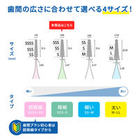 やわらか歯間ブラシ SSS～Sサイズ 20本入 1セット（3個） 小林製薬