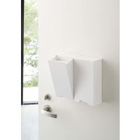 タワー（tower）ツーウェイマスク収納ケース タワー スリム ホワイト 1個 山崎実業（YAMAZAKI）