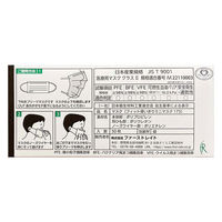 ファーストレイト フィット使いきりミニマスク175 ホワイト 小さめ 女性　使い捨て サージカル 不織布　1セット（500枚：50枚入×10箱）