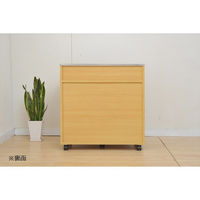 YAMAZEN　ステンレスダストボックス　3分別　14L　幅705×奥行357×高さ734mm　ナチュラル　（直送品）