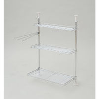 YAMAZEN シンク上突っ張りキッチンラック 幅46 (クロムメ TKRO-453* 1台