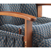 【軒先渡し】コイズミ　リクライニングチェア フットレスト付き ネイビーブルー KSC-952NB 1脚（直送品）