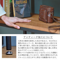 B.Bファニシング ZAGA 天然木棚板ラック 幅900x奥行350x高さ825mm（直送品）