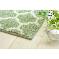 大一商事　ラグ　エリプス　幅1300×奥行1850mm　グリーン　（直送品）