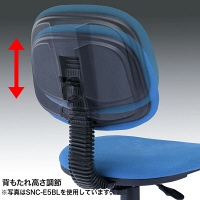 サンワサプライ　低ホルムアルデヒドチェア　ビニールレザー　ブルー　SNC-E5VBL　（直送品）
