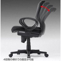 サンワサプライ　シンクロロッキングメッシュチェア　肘付き　グレー　SNC-NET19AGY　（直送品）