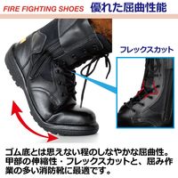 ミドリ安全 JIS規格 踏抜き防止 安全靴 長編上 RT738F P4 静電 28.0cm ブラック 1830051215 1足（直送品）