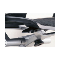 アミットチェア　背メッシュ/座ウレタン　肘付　レッド　ノーリツイス　（直送品）