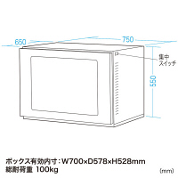 【アウトレット】サンワサプライ　防塵ラック　MR-FA17CMN　（直送品）