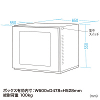 【アウトレット】サンワサプライ　防塵ラック　MR-FA17LSN　（直送品）