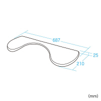サンワサプライ　エルゴノミクス肘置き台　MR-TOKERG2N　（直送品）