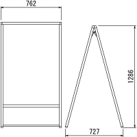 ベルク　ポスタースタンド　2372　W　B1　（直送品）
