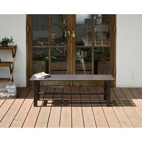 ガーデニング用品　YAMAZEN 折りたたみ縁台120cm OLE-120(DBR)　1台（直送品）