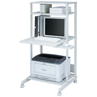 サンワサプライ　スチール製パソコンラック　幅650×奥行700×高さ1338mm　（直送品）