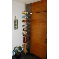 ドリームウェア　ドリームハンガー　ワンタッチ式突っ張りシリーズシューズタワー　幅220×奥行230×高さ1700-2800mm　ナチュラル　（直送品）