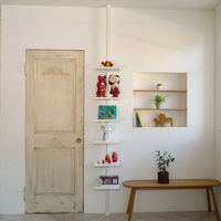 ドリームウェア　ドリームハンガー　ワンタッチ式 突っ張りハンガーマルチラック　幅305×奥行270×高さ2000-2800mm　ホワイト　（直送品）