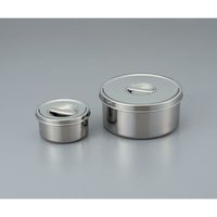 赤川器物製作所 ツマミ付き ステンレス丸型ポット 0.45L 1セット(3個) 1-4528-01（直送品）