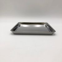 大屋製作所 ステンレス正方皿 (275×275×24mm) Kー1 1セット(3個) 5-178-01（直送品）