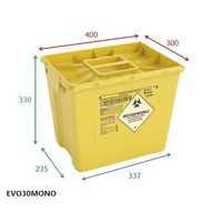 アズワン メディカルディスポボックス EVO30MONO 1セット(3個) 2-9066-01（直送品）