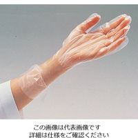 アズワン ナビフィット手袋 PE 内エンボス加工 100枚入 L 1セット(400枚:100枚×4箱) 0-1065-01（直送品）