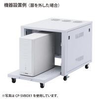 【在庫限り】【処分品】サンワサプライ　置き型用サーバーラック（幅570×奥行700×高さ700mm）　（直送品）