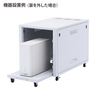 【在庫限り】【処分品】サンワサプライ　置き型用サーバーラック（幅570×奥行850×高さ700mm）　（直送品）