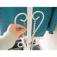 DelSol ダブルハンガーラック ホワイト　DS-HS3226N / WH　（直送品）