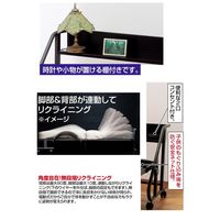 ファミリー・ライフ　木製棚付き収納式リクライニング電動ベッド　ブラウン　シングル　（直送品）