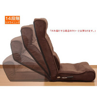 ファミリー・ライフ　高反発リクライニング座椅子　ネイビー　（直送品）