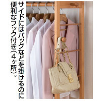 ファミリー・ライフ　木製シングルハンガー　幅1100mm　ナチュラル　（直送品）