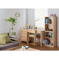 くろがね工作所　リベプルシリーズ ユニット棚　4段 ナチュラル 幅520×奥行270×高さ1412mm　1台　（直送品）