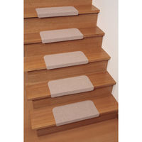 サンコー 折り曲げ付階段マット ベージュ KD-54 1セット(15枚入)