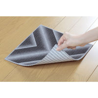 サンコー　バリアフリータイルマット　グラデーション18枚組　グレー　1セット（2柄で18枚入）　（直送品）