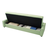 オカムラ ソファベッド ロビーチェア ミントグリーン L89WBZ PB22 1脚（直送品）