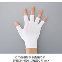 アズワン アズピュアインナー手袋 指先無し フリー ミドルカット 10双 1-4293-01 1セット(50双:10双×5袋)（直送品）
