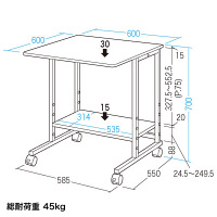 サンワサプライ パソコンラック　RAC-EC33　（直送品）