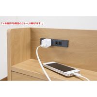 ファミリー･ライフ 木製引出し付きスノコベッド ブラウンD　幅1450×長さ2130×高さ730mm　（直送品）