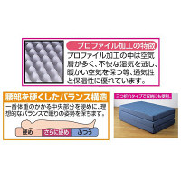 ファミリー・ライフ　プロファイル加工バランス3つ折れマットレスS　シングル　（直送品）